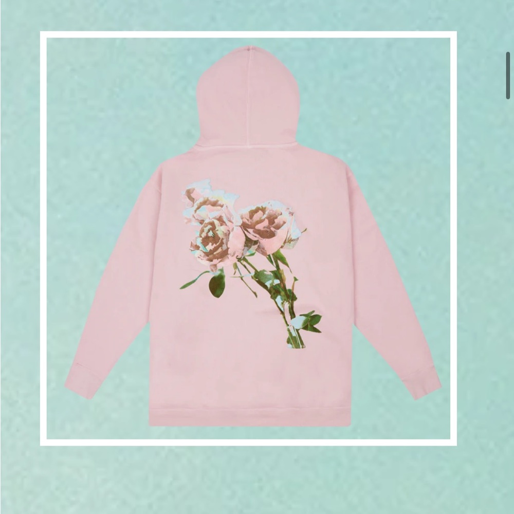 Taylor Swift Pink Glitter Rose Hoodie - Picture 5 of 6
